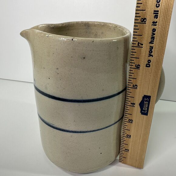 Paul Storie Pottery Co Pitcher Vase Utensil Holder 7.5" Farmhouse Cottagecore - Picture 11 of 14